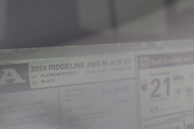 2024 Honda Ridgeline AWD BLACK EDITION